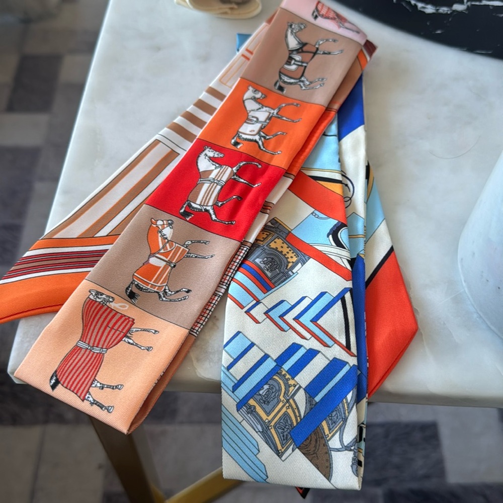 Hermes scarf tie. Used. Preloved